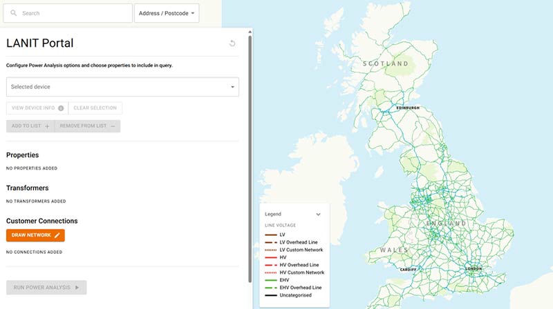Map view of Lanit tool