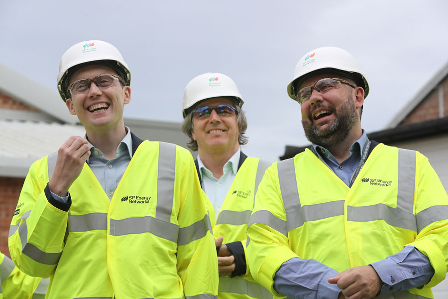 SP Energy Networks welcomes Steve Rotheram; Matthew Patrick MP; and Anthony Burns to its Hoylake training centre