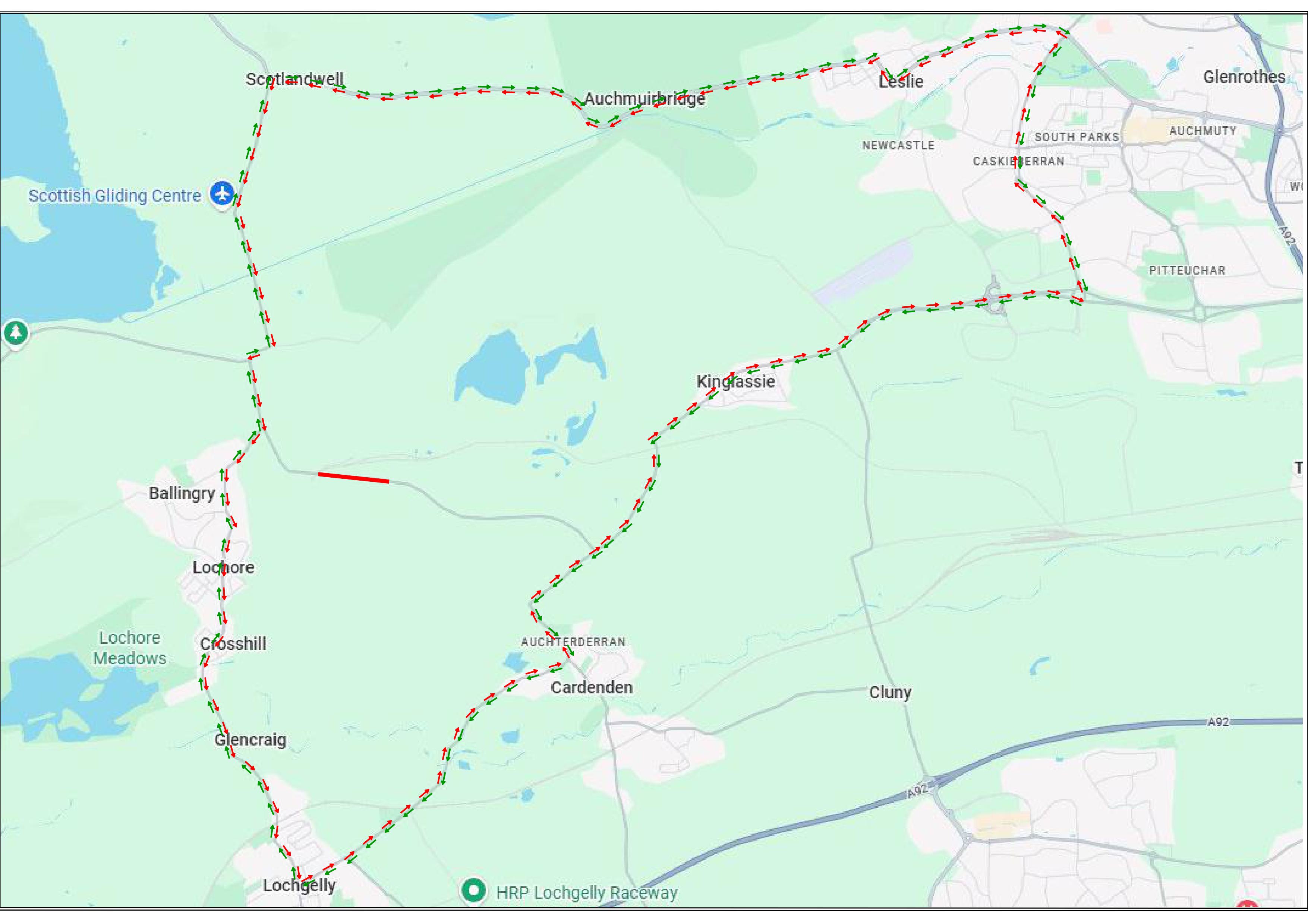 Westfield substation route diversion map