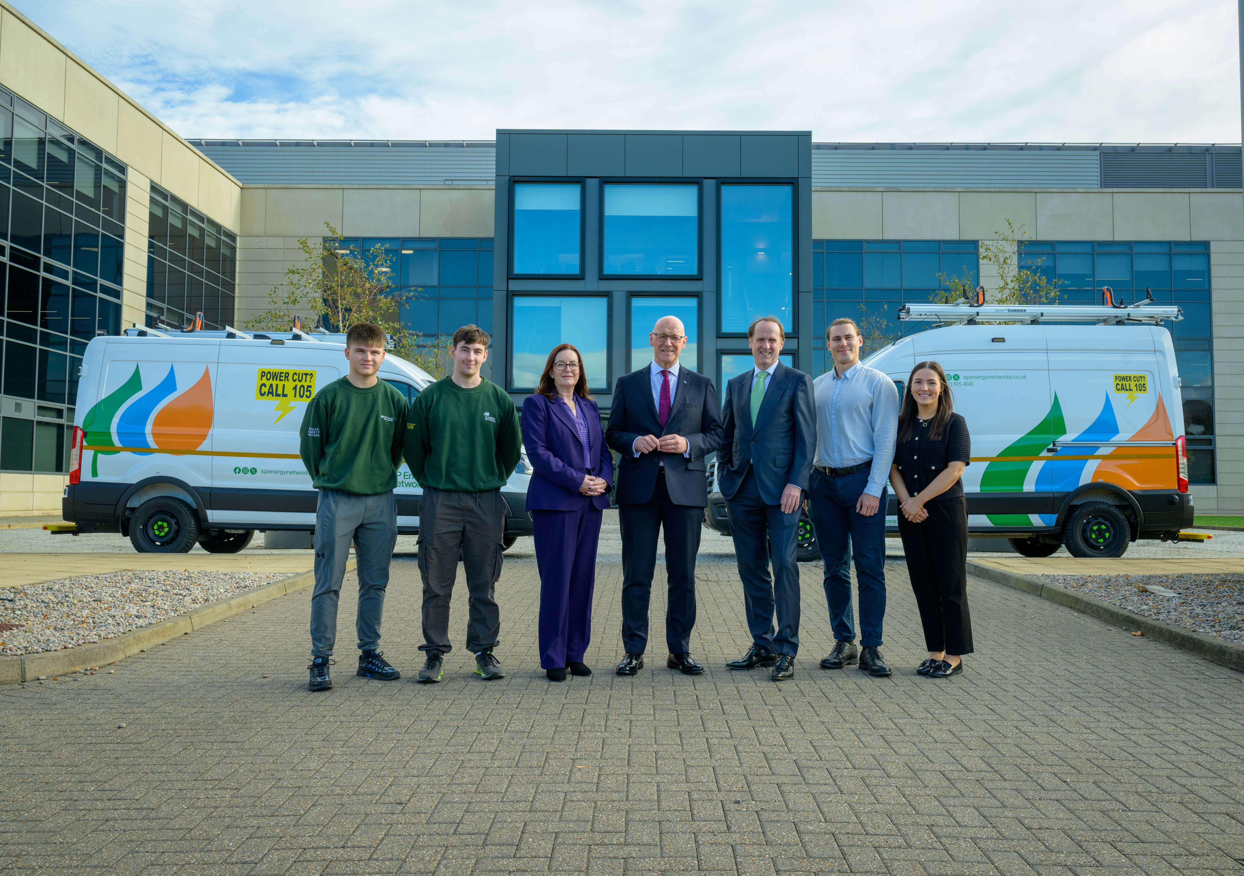 Edinburgh Park opening - group photo 1